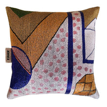 Load image into Gallery viewer, Embroidered Sixties Cube Cushion