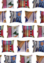 Load image into Gallery viewer, Embroidered Sixties Funk Cushion