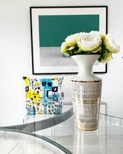 Load image into Gallery viewer, Blue and yellow screen print