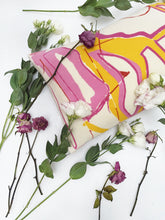 Load image into Gallery viewer, Pink and yellow abstract rectangle cushion 
