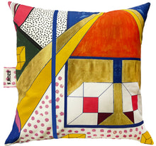 Load image into Gallery viewer, Retro printed cushion
