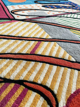 Load image into Gallery viewer, Colourful rug made with New Zealand wool
