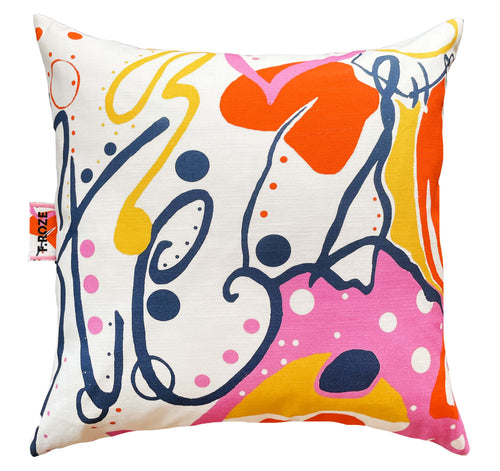 Abstract colourful cushion